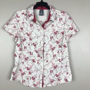 REI floral vented hiking top